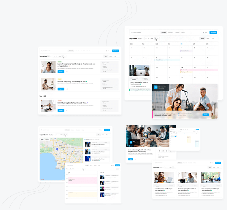 screenshot of Modern Events Calendar